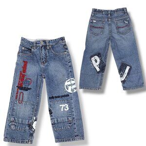 Vintage Pepe Jeans Boys Embroidered Y2K Denim Jeans 3T +